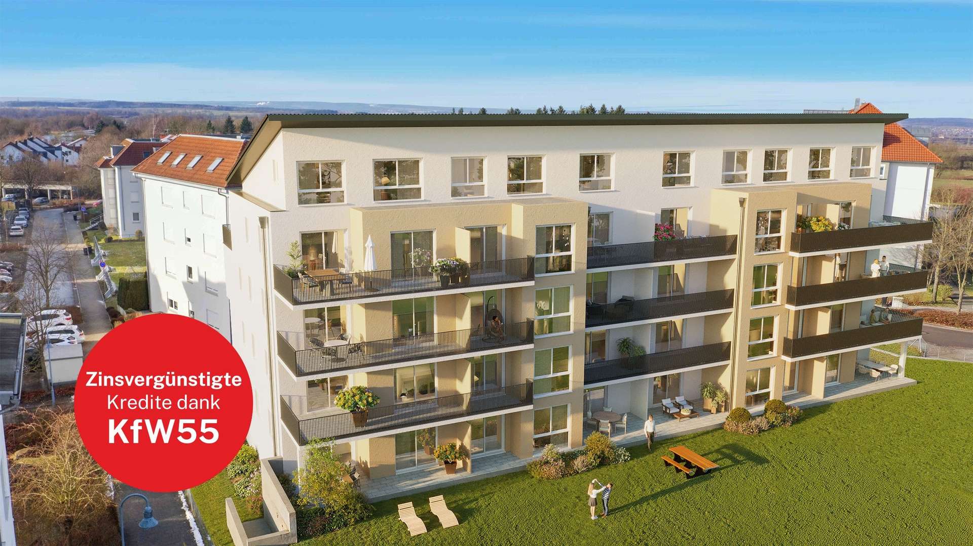 Sonnenverwöhntes Wohnglück! Neubau 1,5-Zimmer-Wohnung mit hochwertiger Ausstattung und Terrasse