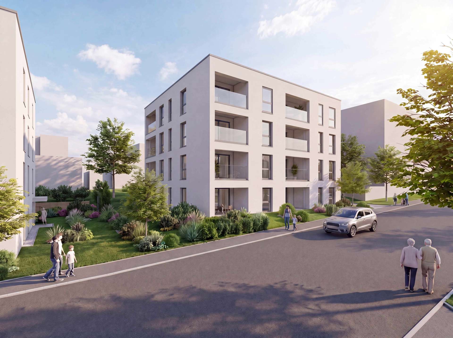 **KfW-40-QNG** Neubau! Barrierefreie 4,5-Zimmer-Wohnung mit optimaler Raumaufteilung