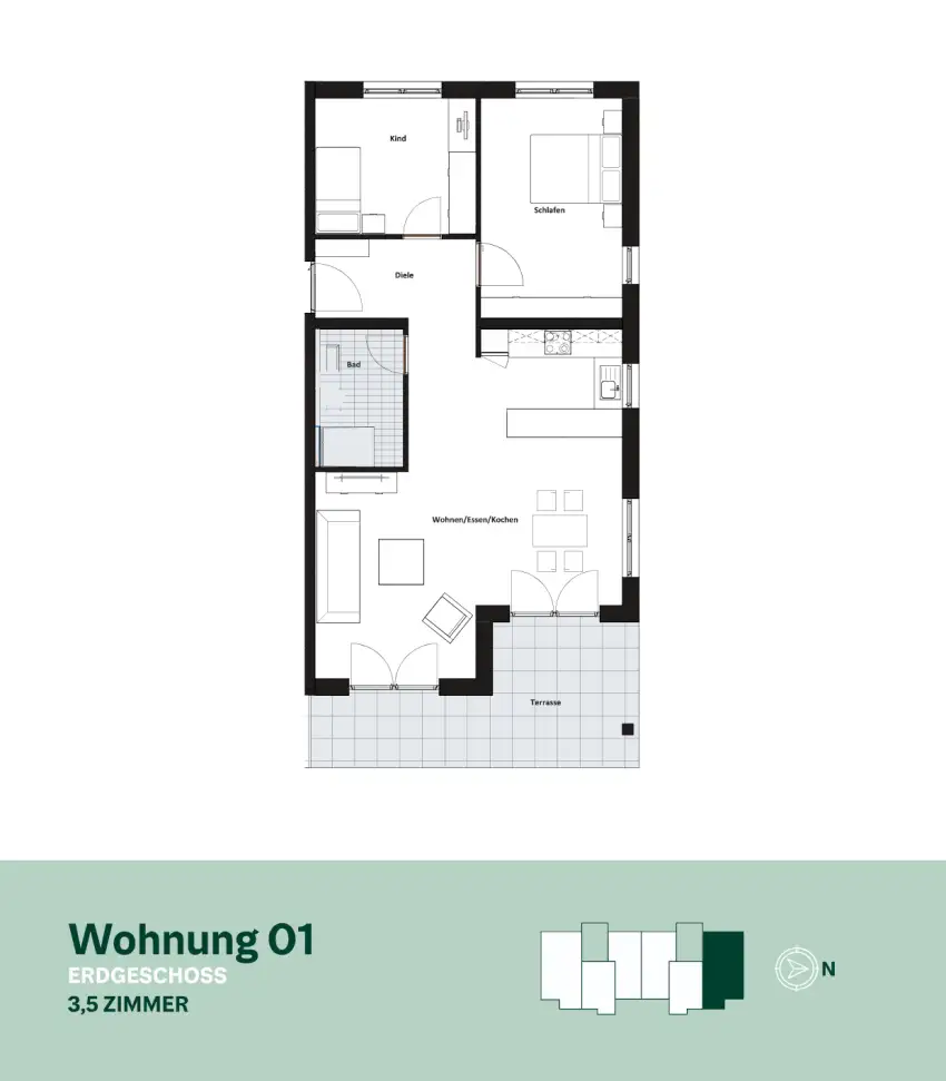 Wohnung 1 - Am Bronner Berg