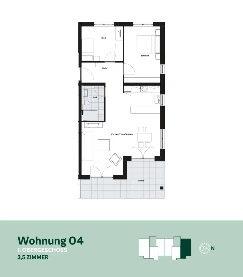Wohnung 4 - Am Bronner Berg