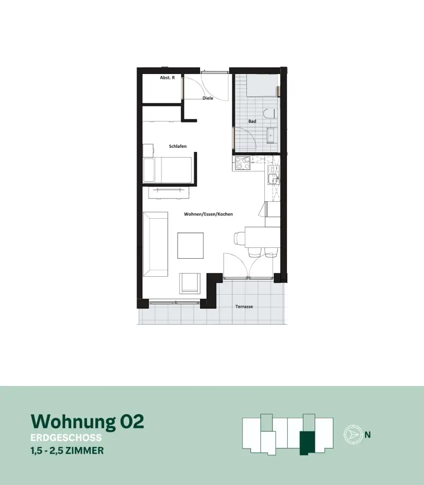 Wohnung 2 - Am Bronner Berg