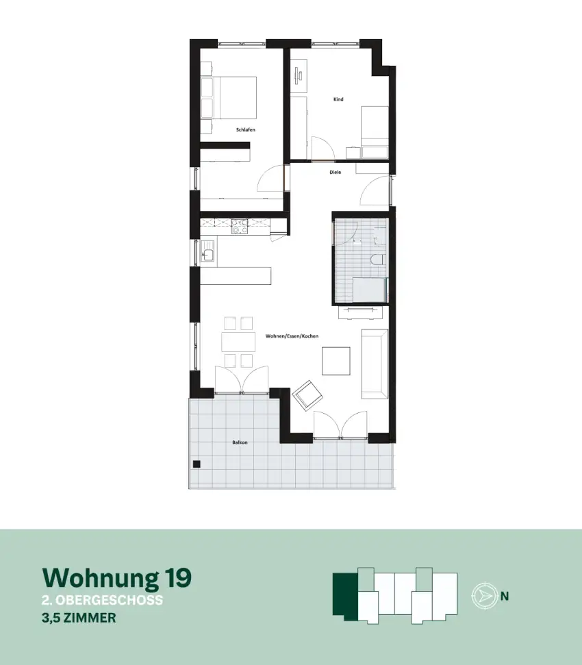 Wohnung 19 - Am Bronner Berg