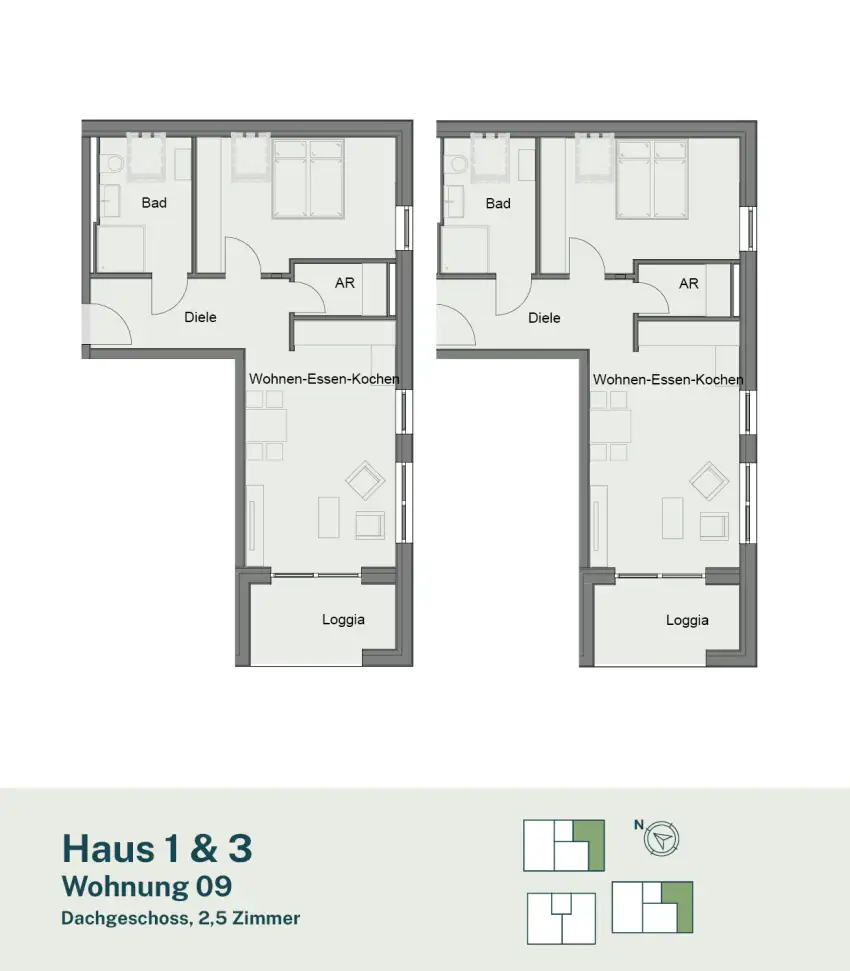 Wohnung 9 - Haus 1 & 3