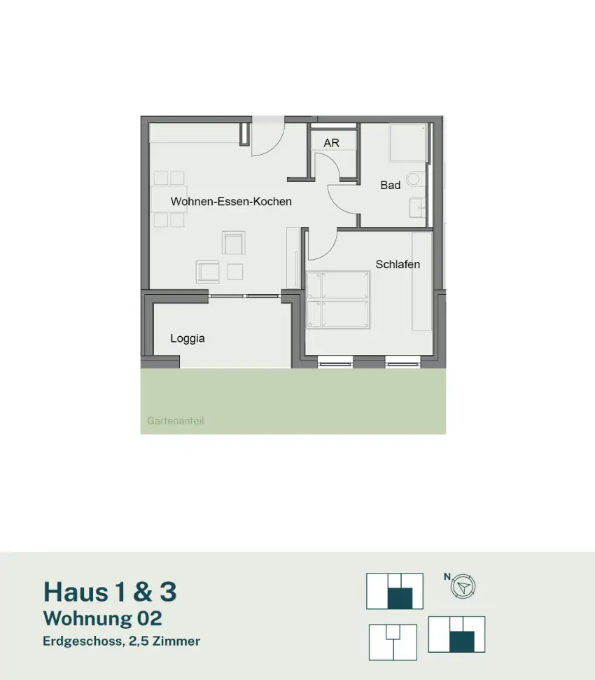 Wohnung 2 - Haus 1 & 3