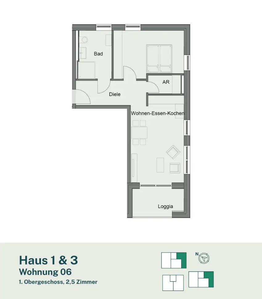 Wohnung 6 - Haus 1 & 3