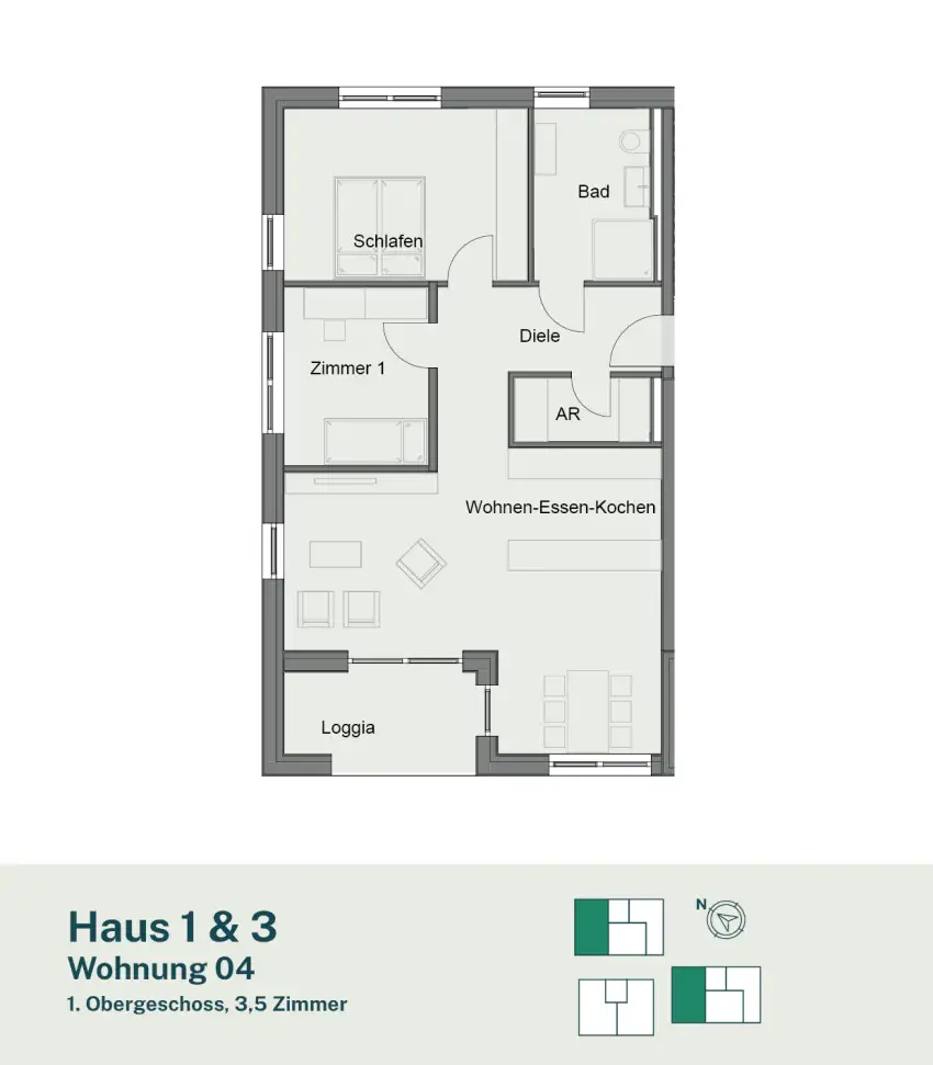 Wohnung 4 - Haus 1 & 3