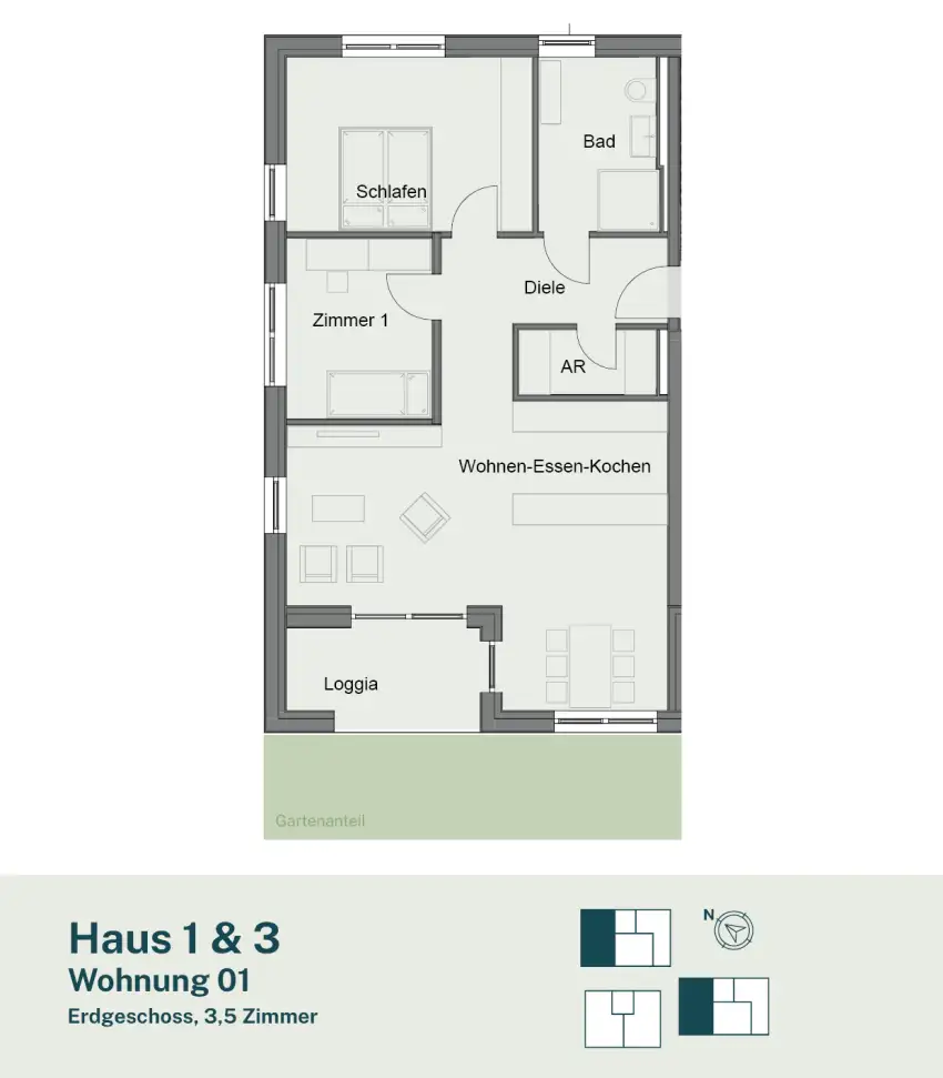 Wohnung 1 - Haus 1 & 3