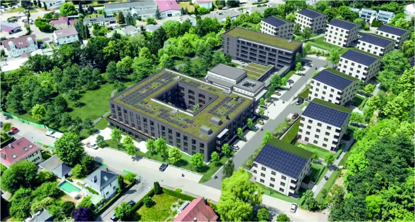 Vogelperspektive Klostergarten