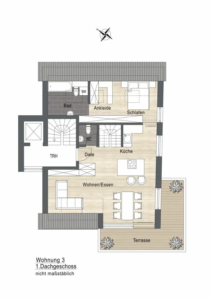 Grundriss 1 Wohnung 3