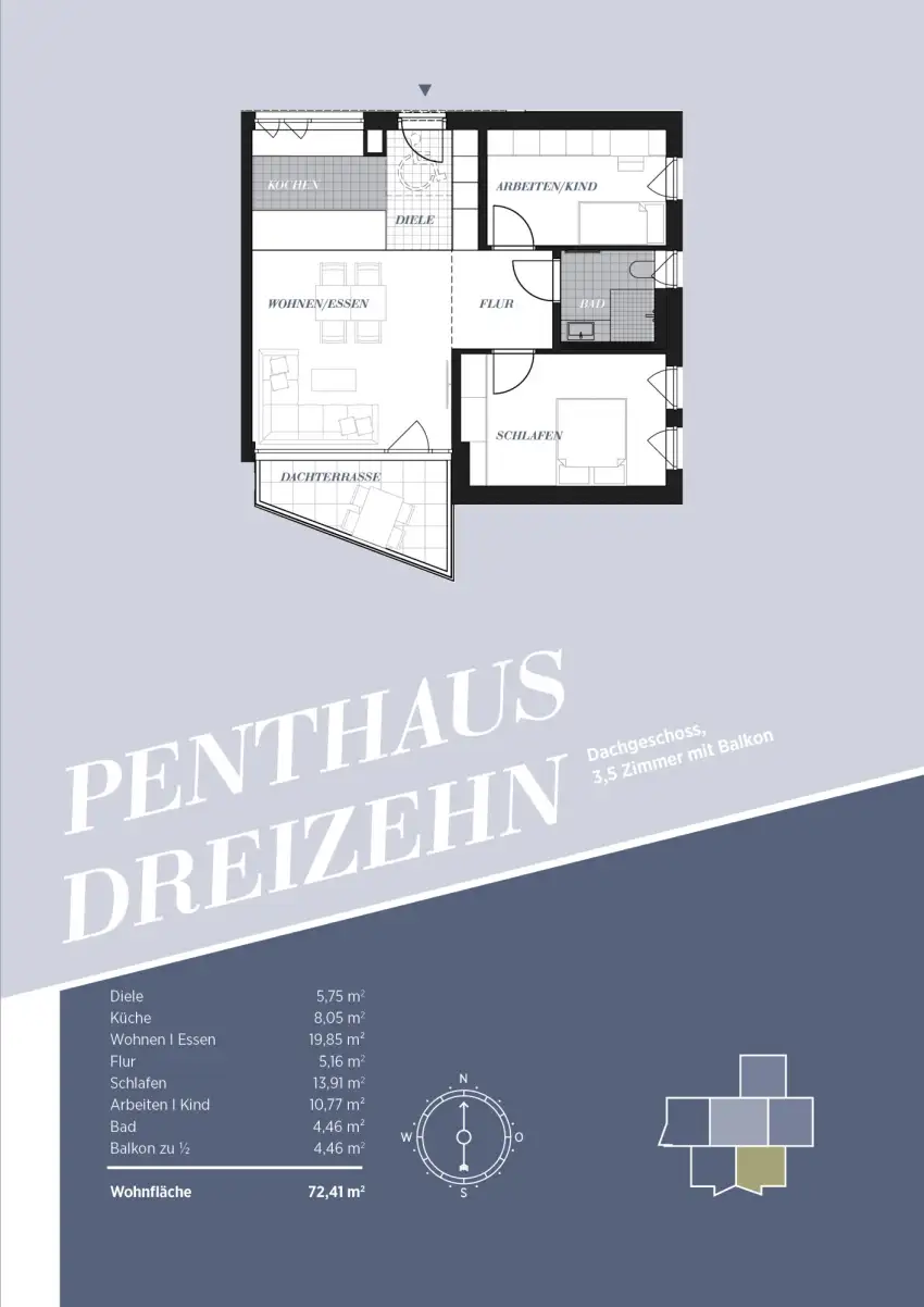 Grundriss Wohnung 13