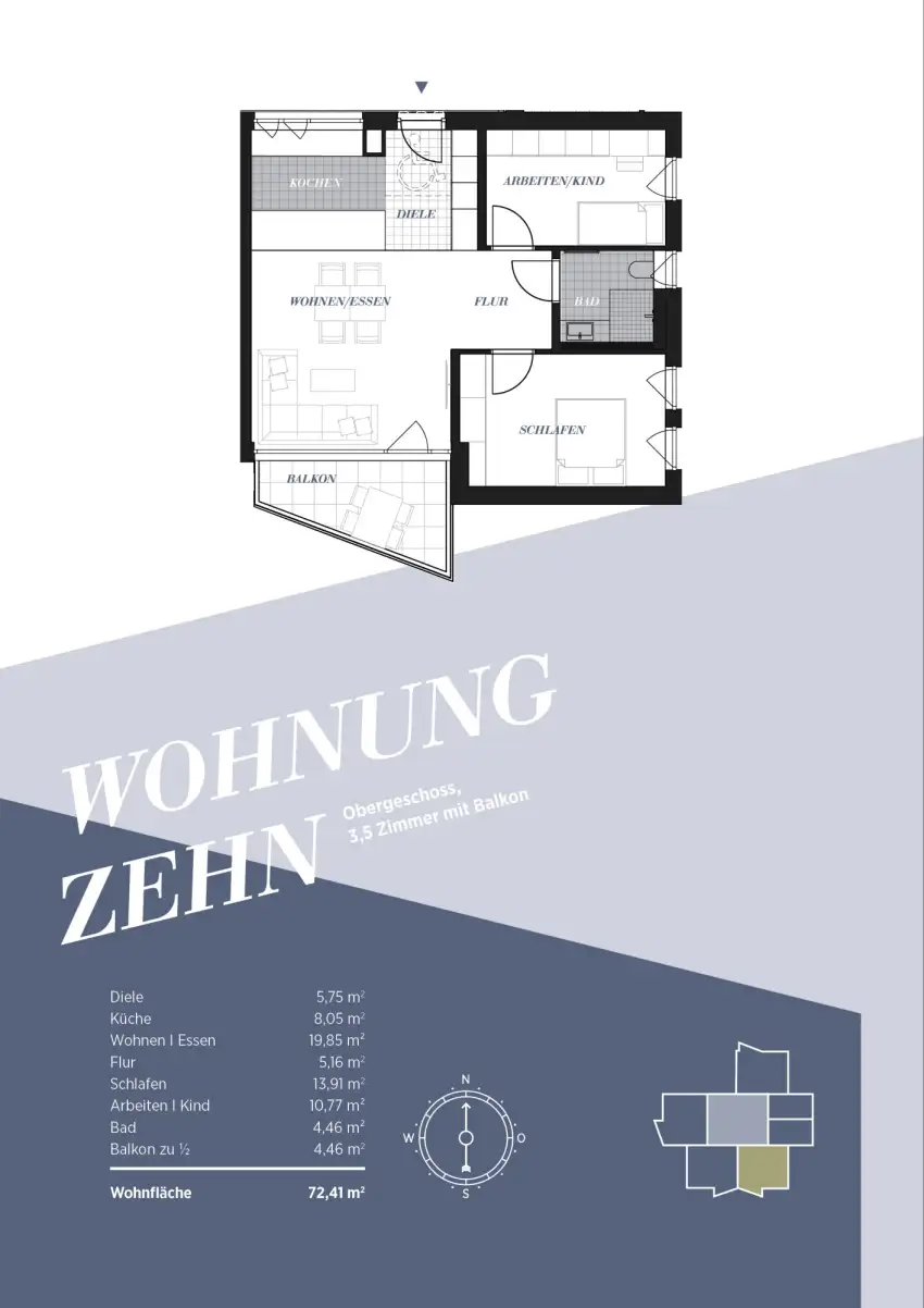 Grundriss Wohnung 10