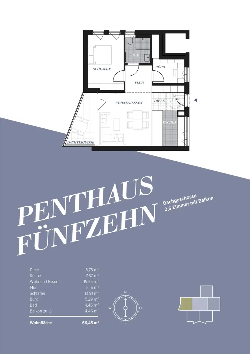 Grundriss Wohnung 15