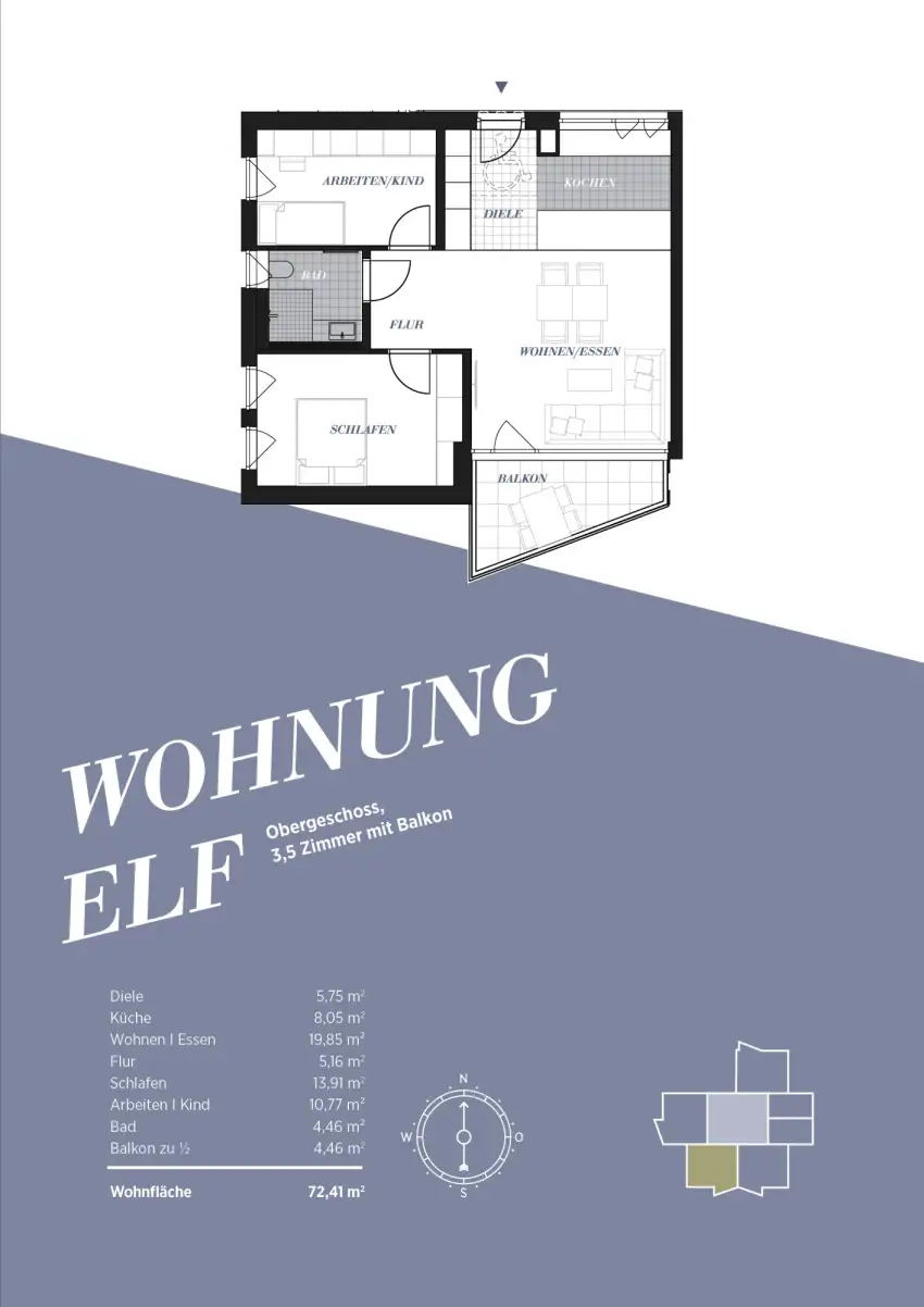 Grundriss Wohnung 11